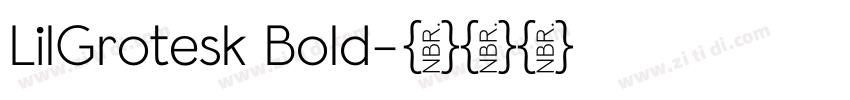 LilGrotesk Bold字体转换 LilGrotesk Bold字体转换
